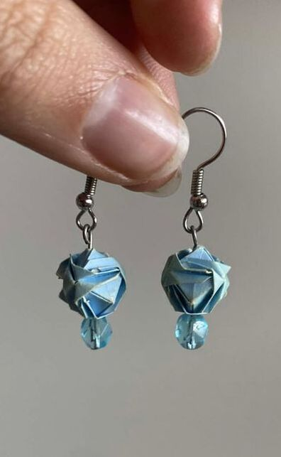Origami earring